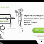 英文をスペルや文法からチェックし文章修正してくるサービス[gingersoftware.com]