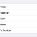 アップル、iOS 11でTwitter、Facebook、Flickr、Vimeo統合を解除？