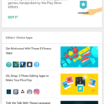Google Playストア、優秀なアプリのリストを含むエディターズチョイスセクションの改訂
