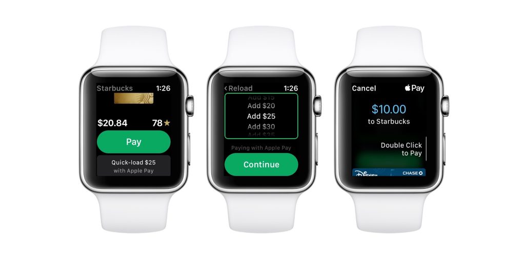 スターバックスは Apple Watchでストアカードにapple Payでリロード可能に Around Mobile World