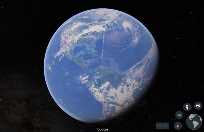 Pixel 2のライブ壁紙の地球上に 南北に伸びる不可解な線が出現 Around Mobile World