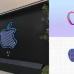 アップル、Apple ストア新宿店のオープニング広告に新鮮なイメージの、ネオンサインデザインを作成