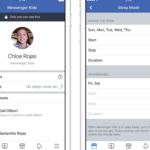 Facebookのメッセンジャーキッズに、スリープモードが追加