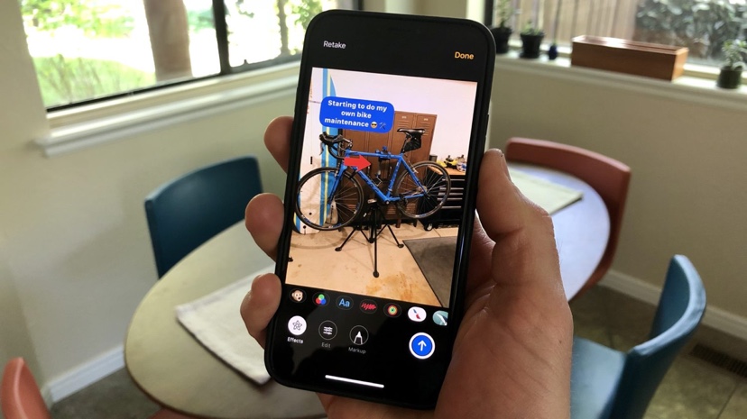 Ios 12 Iphoneメッセージアプリで マークアップやエフェクトの追加 写真やビデオの編集方法 Around Mobile World