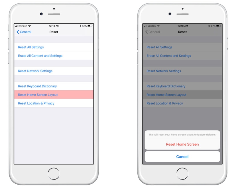 Iphoneのクリーンアップ手順 ホーム画面レイアウトをリセットする方法 Around Mobile World