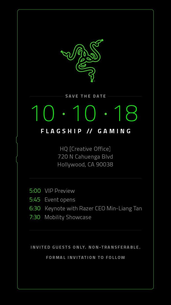 Razerは10月10日にrazer Phone 2を発表予定 Around Mobile World