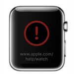 Apple Watchで赤い警告画面が出た時の対処方法