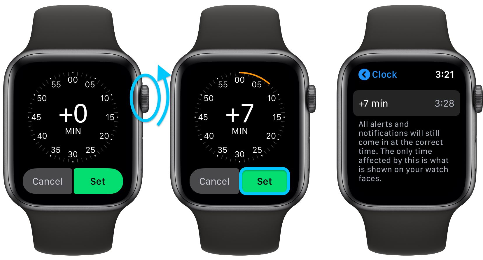 Apple Watchの時刻をマニュアル調整する方法 Around Mobile World