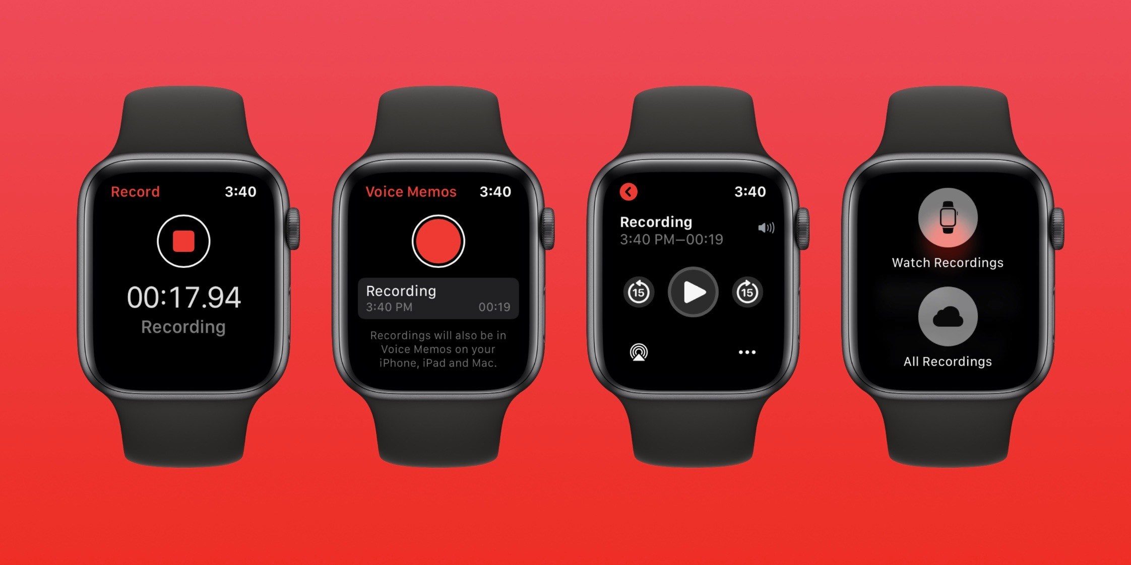 Apple Watchでボイスメモを録音する方法 Around Mobile World