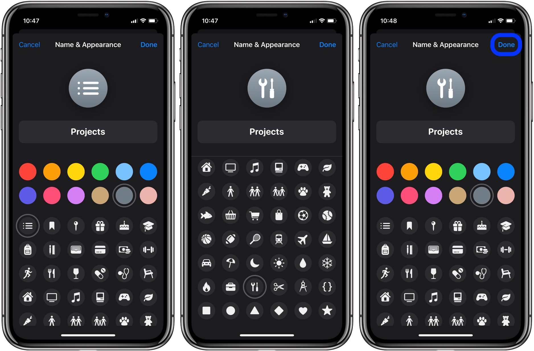 Iphone Ipad Macの リマインダー で リマインダーリストのアイコンや色を変更する方法 Around Mobile World