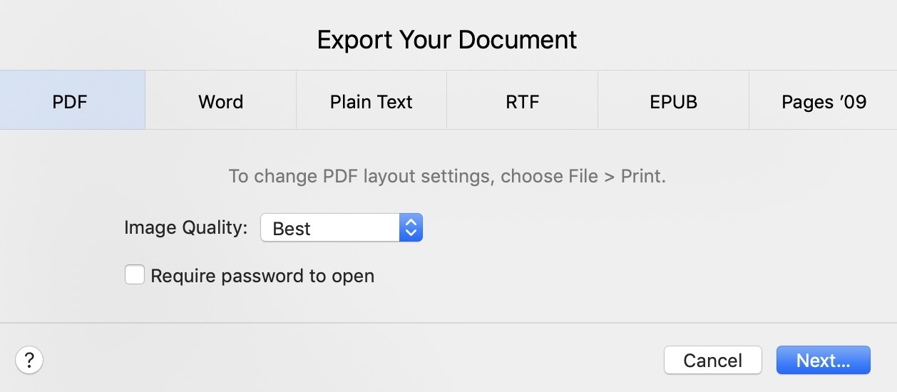Macのpagesアプリで作成したドキュメントををpdfに変換する方法 Around Mobile World