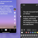 TikTokがビデオと写真に続き、テキスト投稿機能を追加